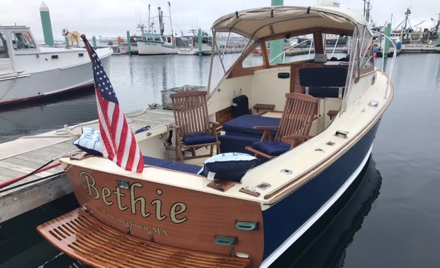Bethie docked at a marina