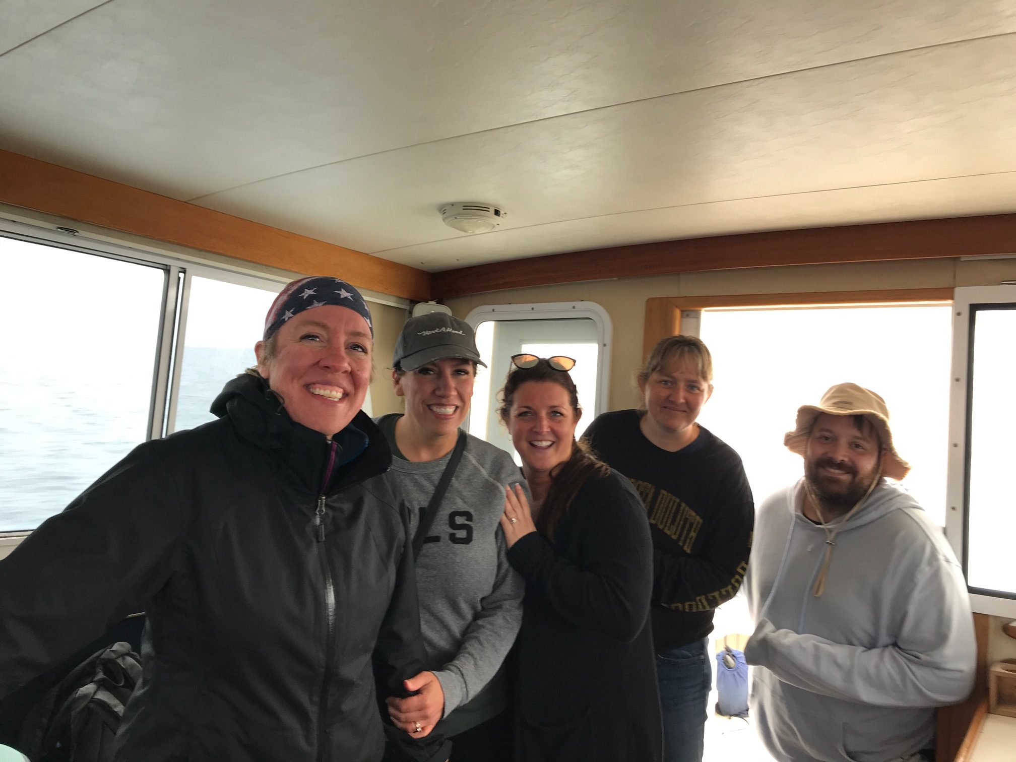 Happy customers aboard the Beth Ann in Provincetown