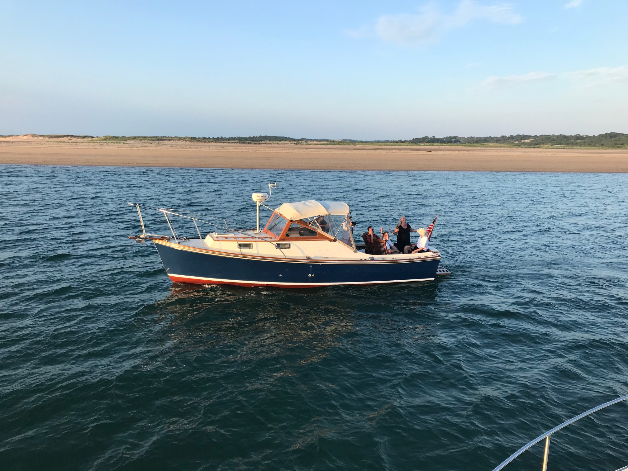 Bethie with passengers onboard off Race Point in Provincetown